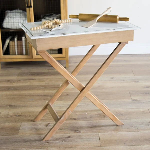 Chippy Paint Enamel Storage Table