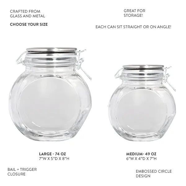 Round Bail and Trigger Canister, Pick Your Size