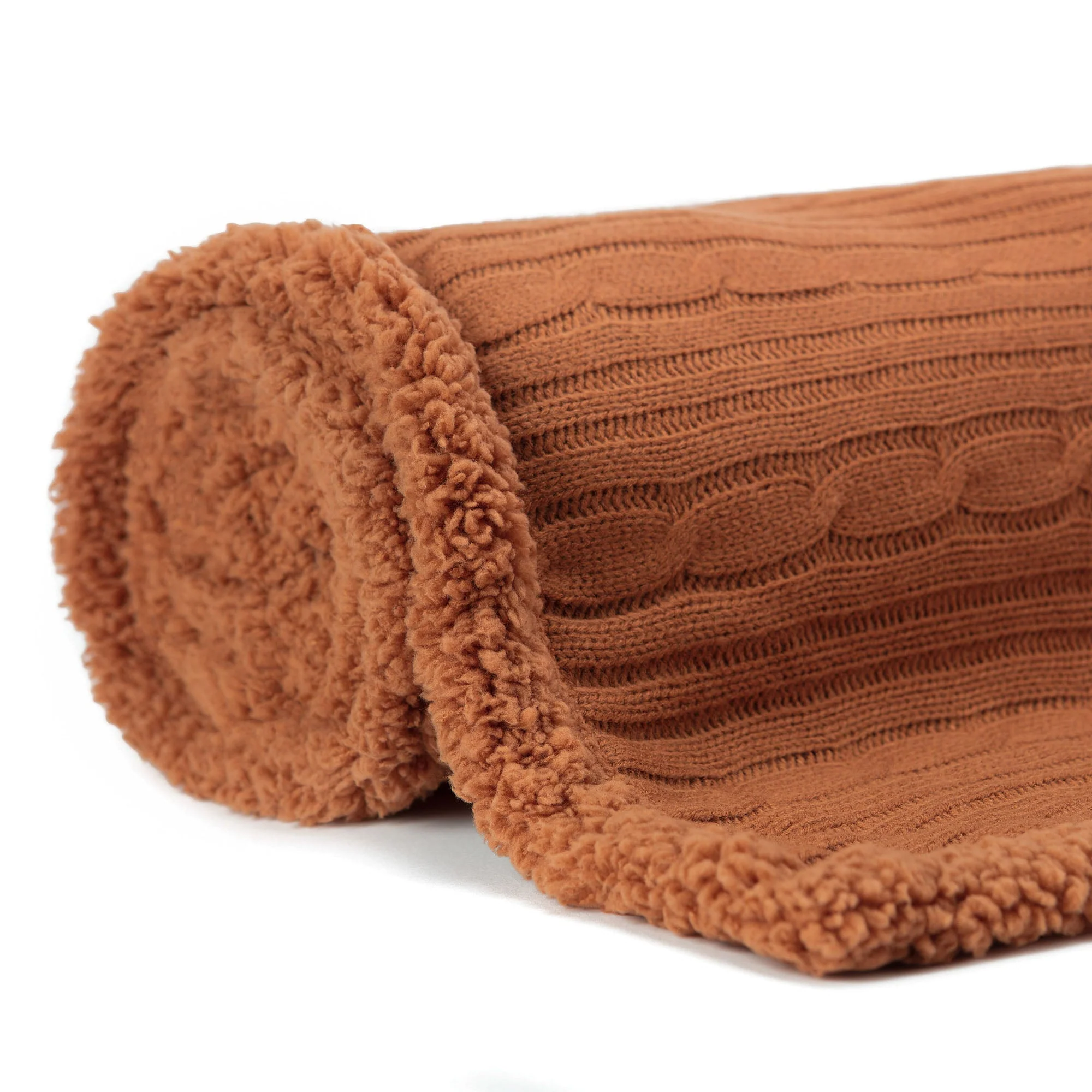 Cable Knit Throw Blanket