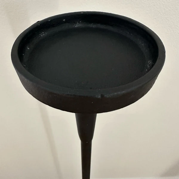 Extra Tall Cast Iron Candle Holders, Set of 3