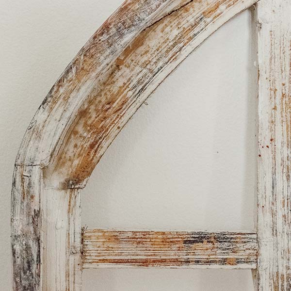 French Country Distressed Wooden Window Frame, Set of 2