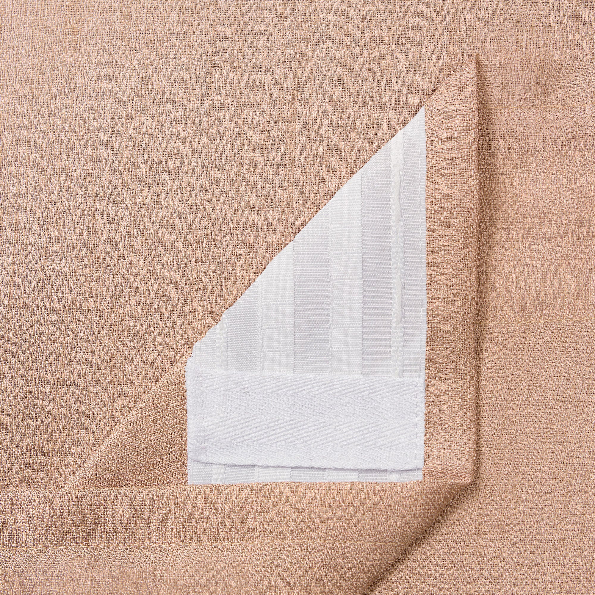 Faux Belgian Flax Solid Curtains