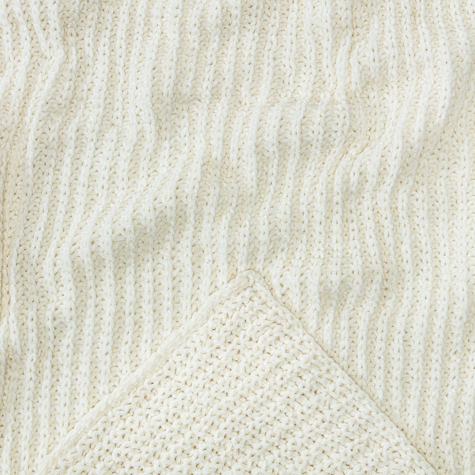 Knit Chenille Throw Blanket