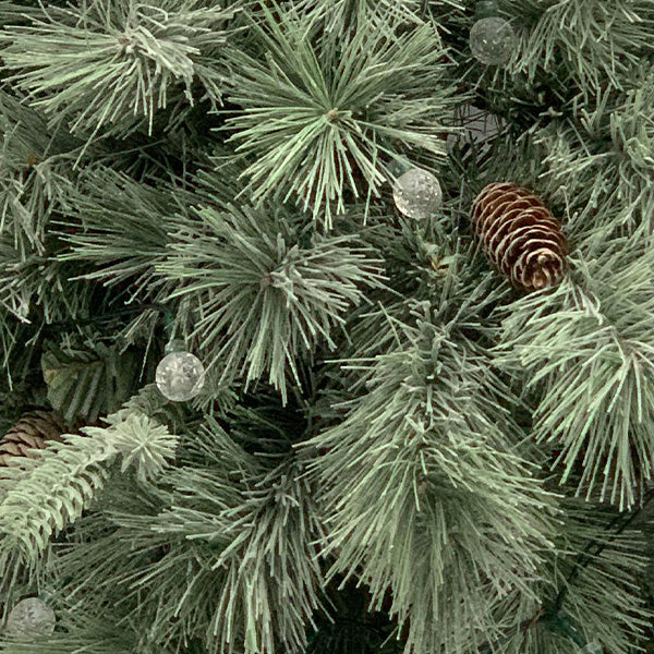 Faux Pine LED Centerpiece with Timer