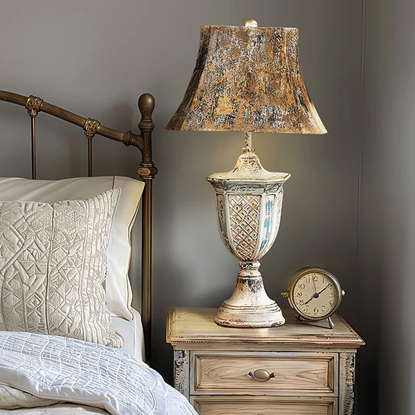 French Countryside Inspired Rustic Table Lamp