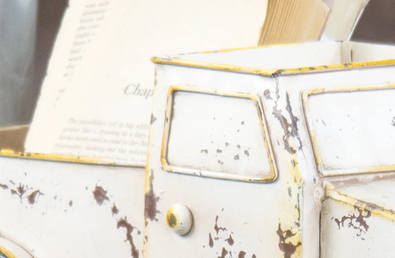 Distressed Metal Farm Truck