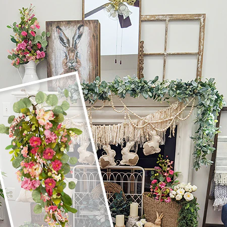 Mixed Floral Spring Swag