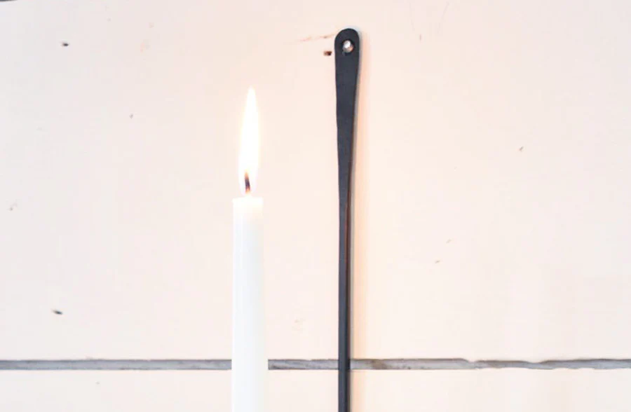 Metal Wreath Hook and Candle Holder, Set of 2