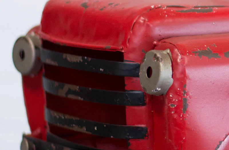 *HUGE* Antiqued Metal Red Truck