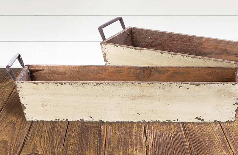 *LONG* Brick Mold Inspired Trays  Set Of 2