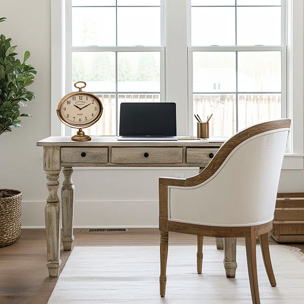 Antique Bronze Tabletop Clock