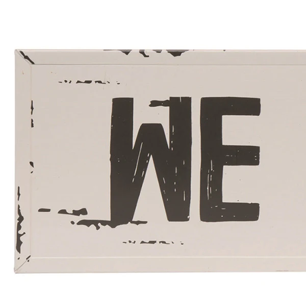 30 Inch Distressed We Say Grace Wall Sign