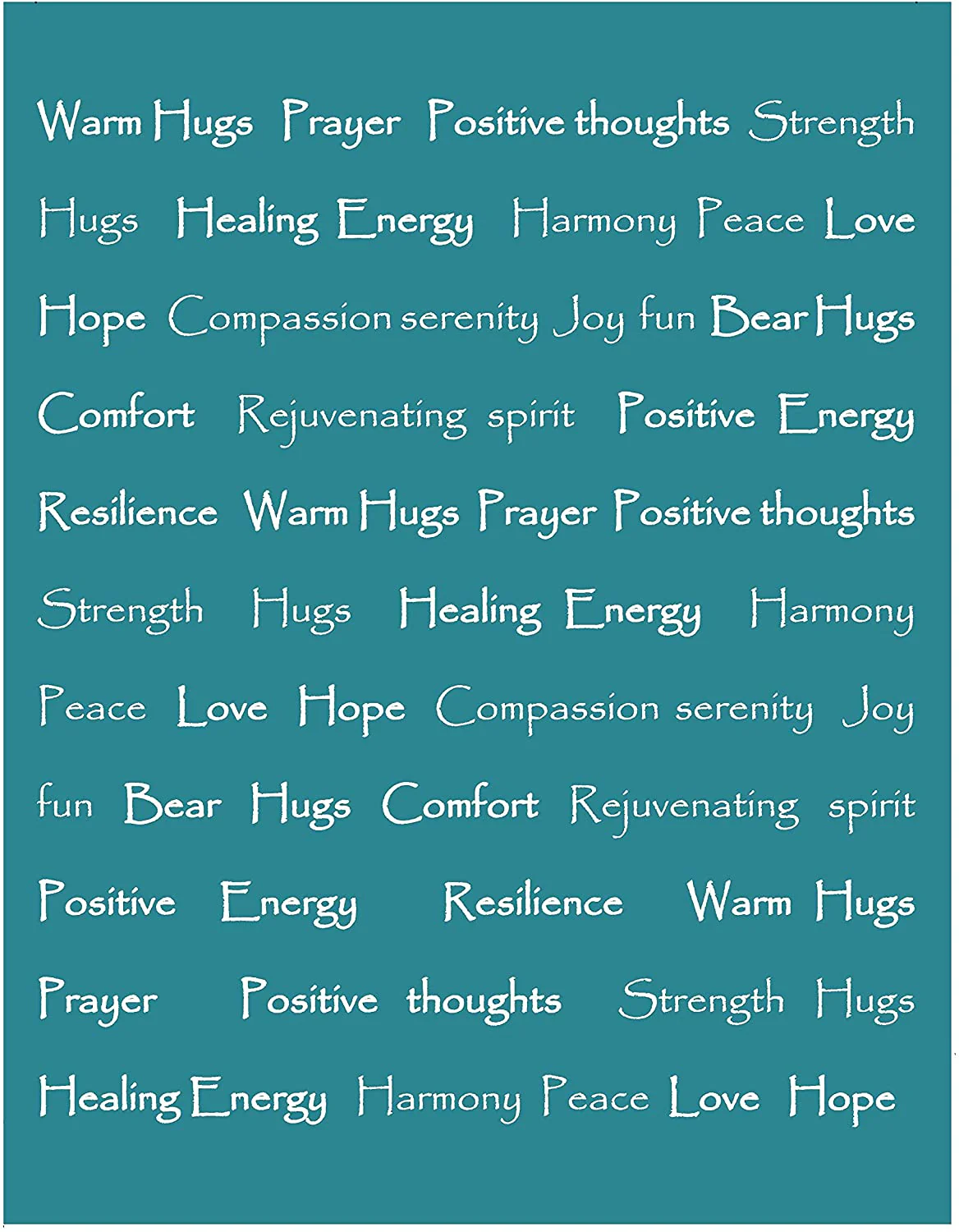 Gift Faux Fur Comfort Words Throw Blanket