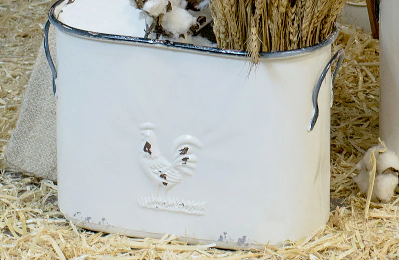 Distressed Enamel Canisters  Set of 3