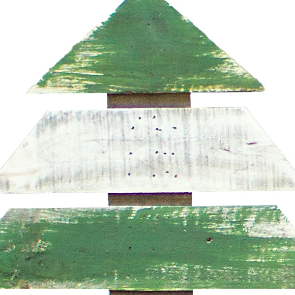 Recycled Wooden Christmas Trees, Set of 3