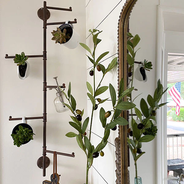 Rustic Wall Mounted Swivel Coat Rack