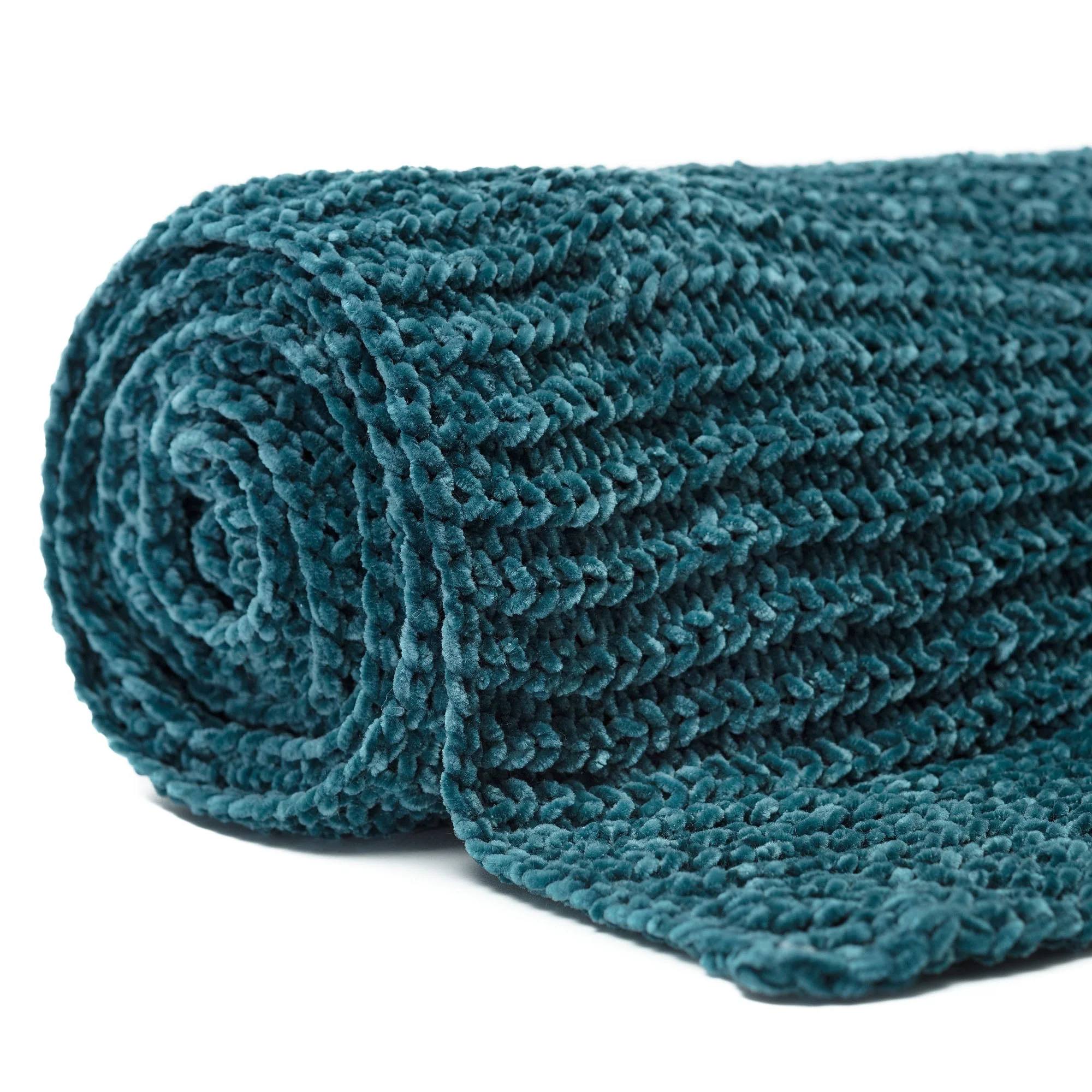 Knit Chenille Throw Blanket