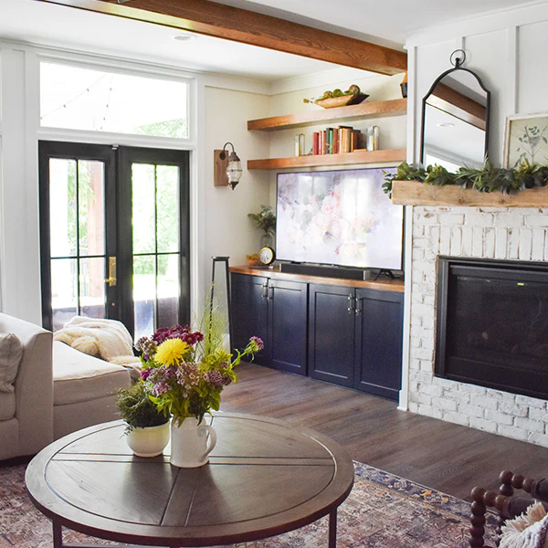 Black Scalloped Edge Mirror