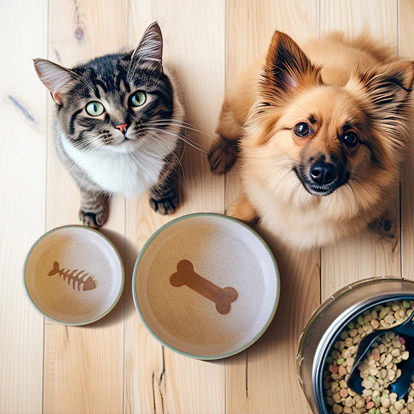 Ceramic Pet Bowls Collection, Choose Your Style