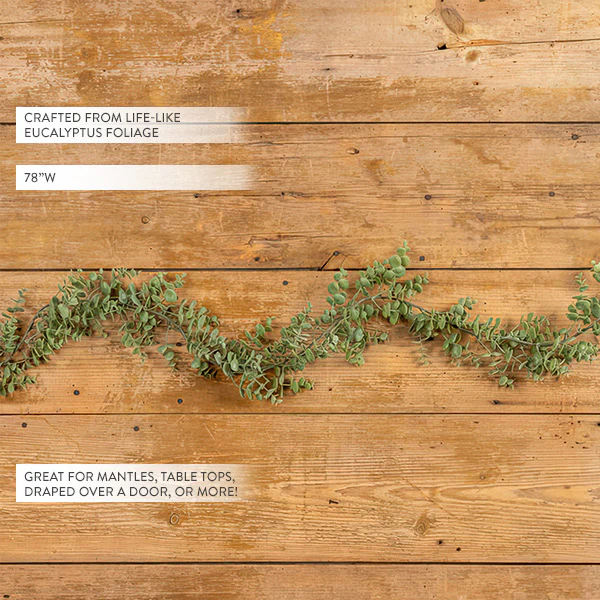 6.5 Foot Lifelike Eucalyptus Garland