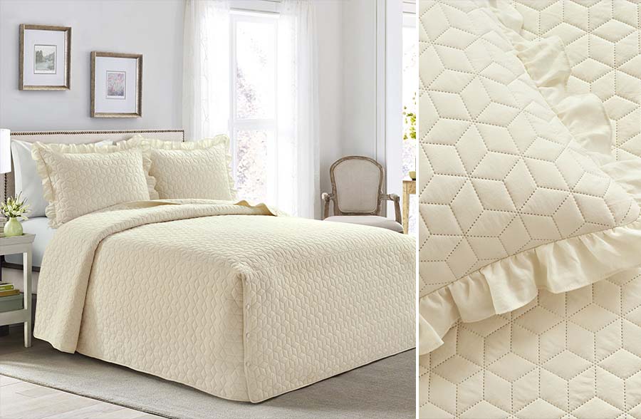 French Country Bedding 3-Piece Set, Pick Your Color