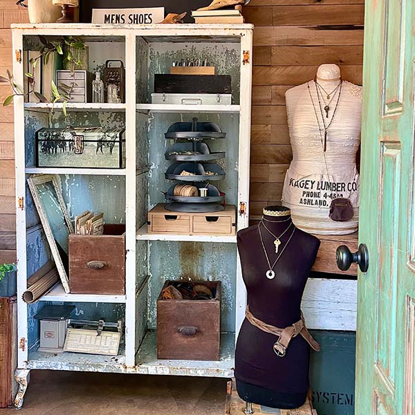 Rustic Wooden Storage Riser with Drawers