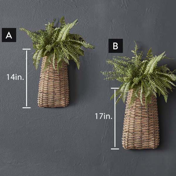 Oblong Hanging Willow Basket, Pick Your Size