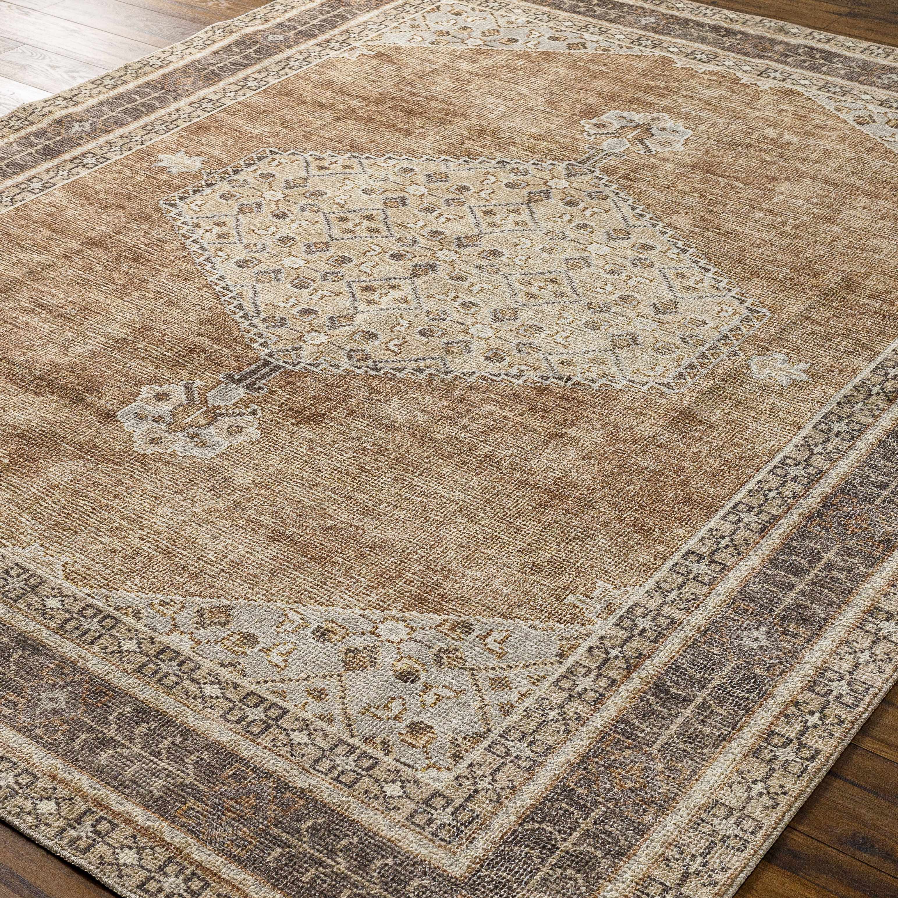 Terracotta Medallion Area Rug