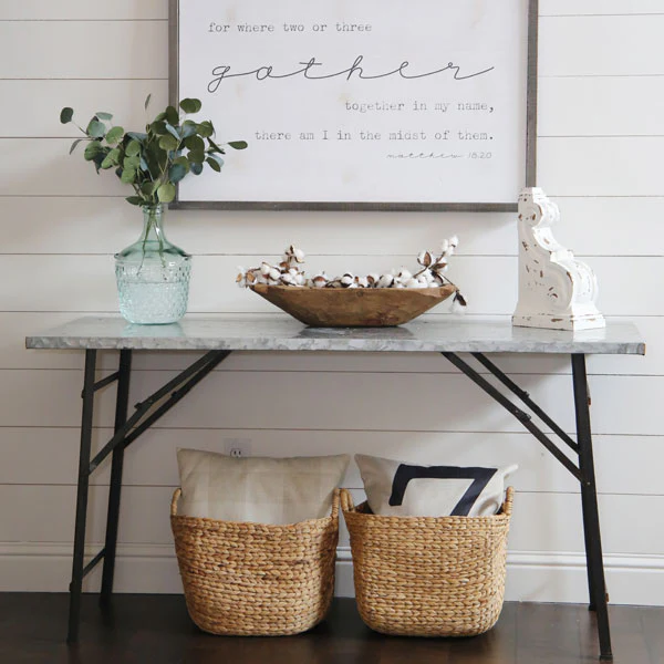 *HUGE* Distressed Galvanized Metal Table