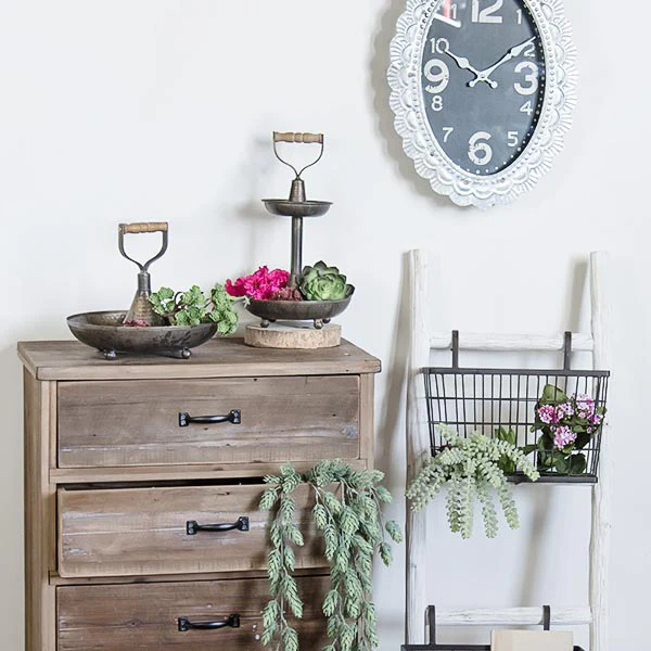 Textured Metal Bowls With Handle
