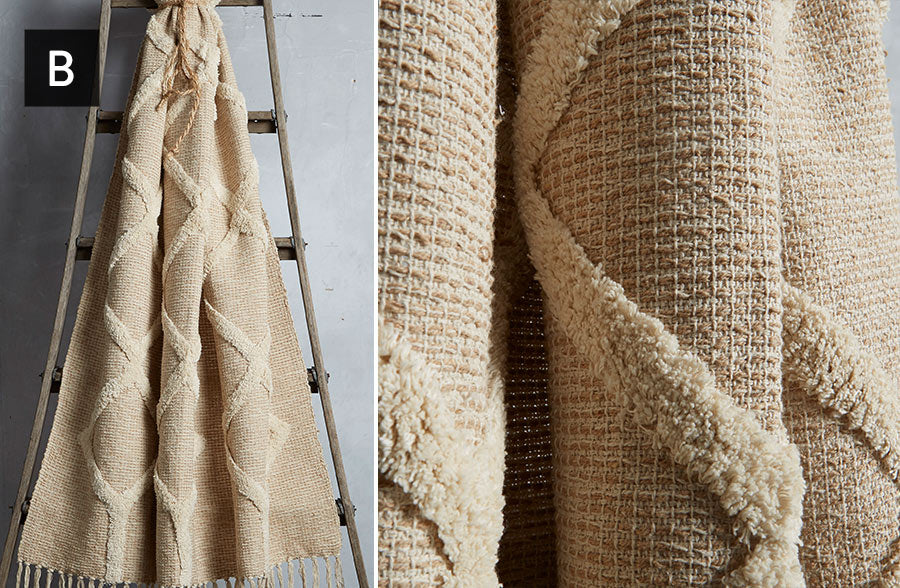 Woven Cotton Throw Blankets, Pick Your Style