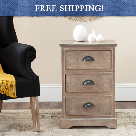 Industrial Wooden Cabinet with Drawers