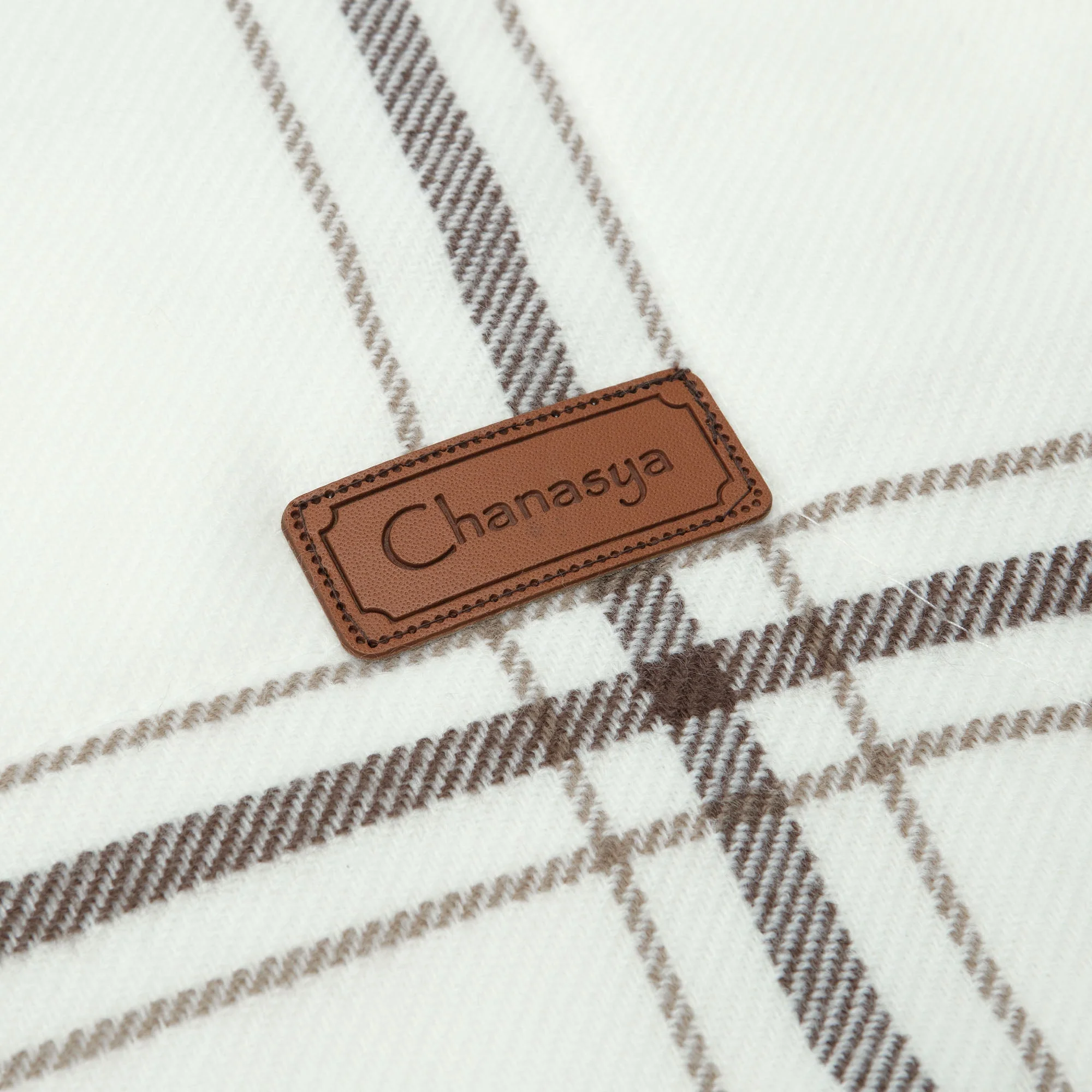 Plaid Sherpa Throw Blanket