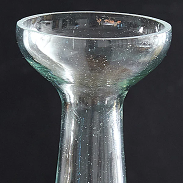 Recycled Glass Trumpet Vases,  Set of 2