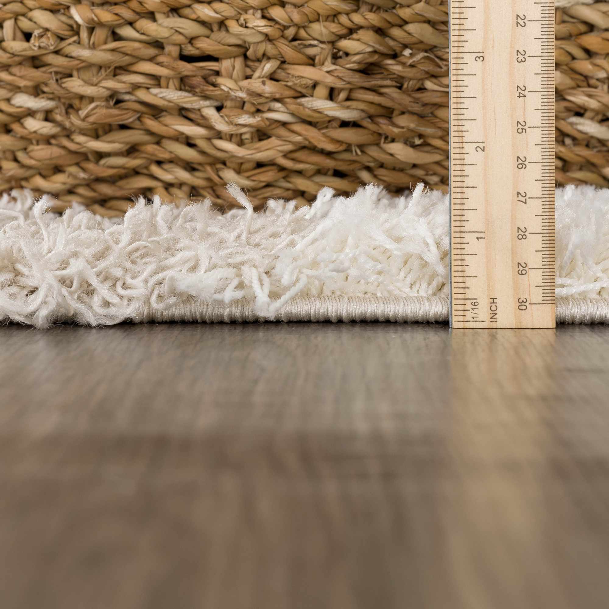 Neutral Checkered Area Rug