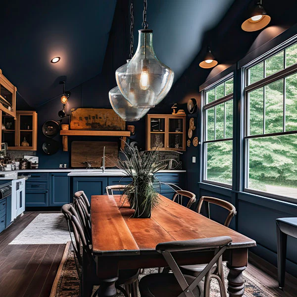 Blown Glass Pendant Lamp