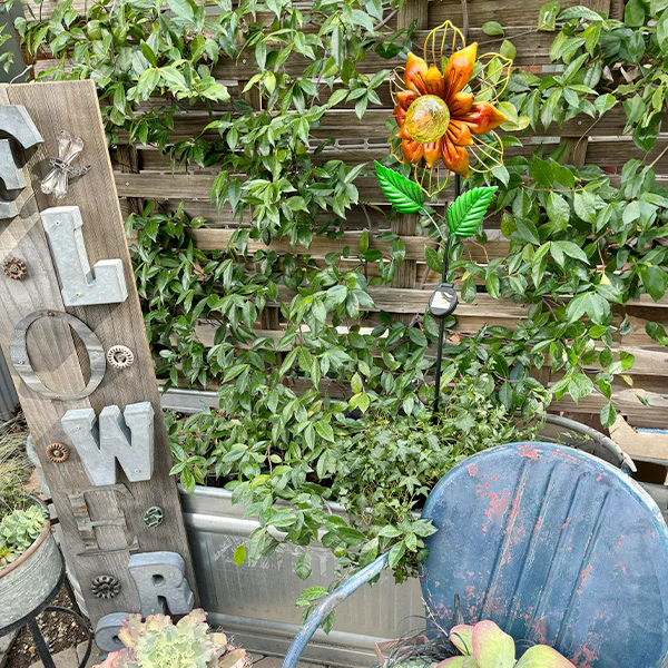 Eco-Friendly Solar Powered Flower Garden Stake