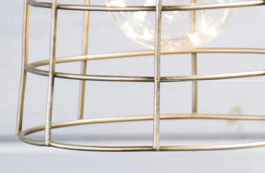 Industrial Caged LED Wire Light, Pick Your Size