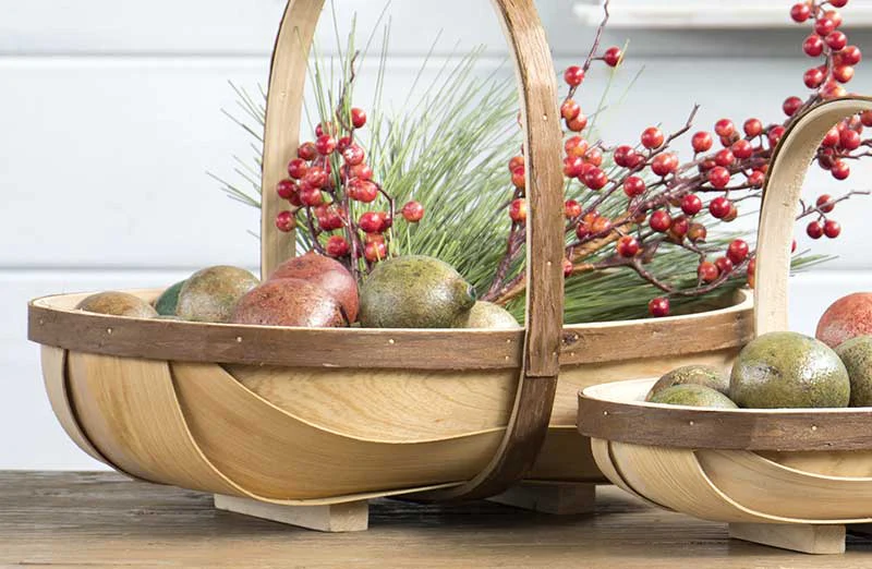 Chipwood Apple Baskets  Set of 3