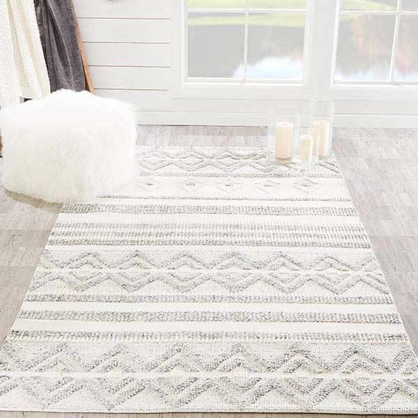Machine Washable Eco-Friendly Hand-Woven Hermosa Rug, Pick Your Size
