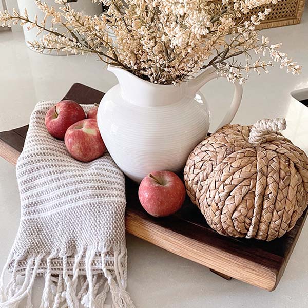 Aged Oak Barrel Tray