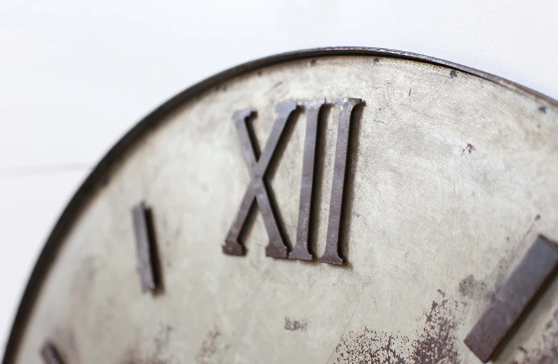 Decorative Relic Metal Wall Clock