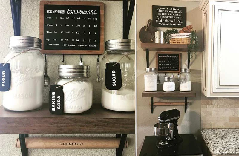 Kitchen Conversion Chart With 4 Measuring Spoons