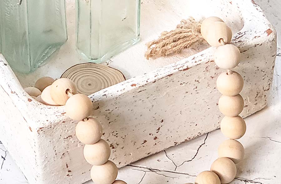 Handmade Whitewashed Square Clay Bowl