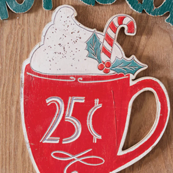 Old Fashioned Hot Cocoa Christmas Sign