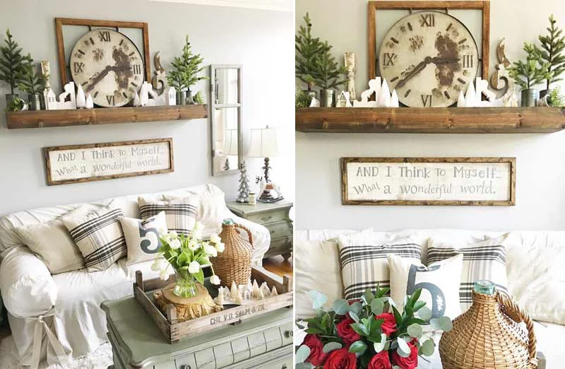 Decorative Relic Metal Wall Clock