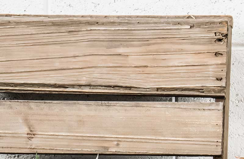 Distressed Wooden Planked Risers  Set of 3