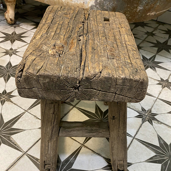 Authentic FOUND Wooden Stool Riser