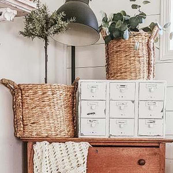 Hyacinth Storage Baskets, Set of 3