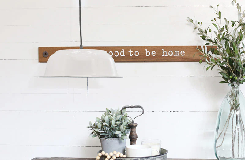 Industrial Style Enamel Pendant Light